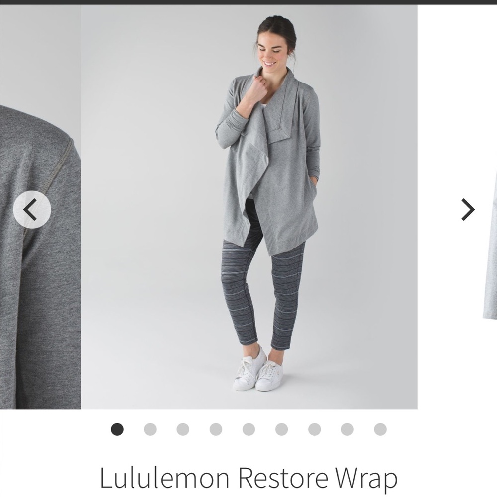 Lululemon Restore Wrap size 2 oversized